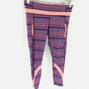 Lululemon Inspire Tight II Mesh Space Dye Twist Deep Naval Very Light Flare